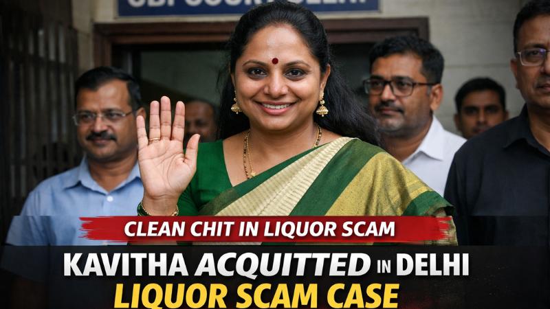 Kavitha Cleared in Delhi Liquor Scam Case, Receives Clean Chit from CBI Court
