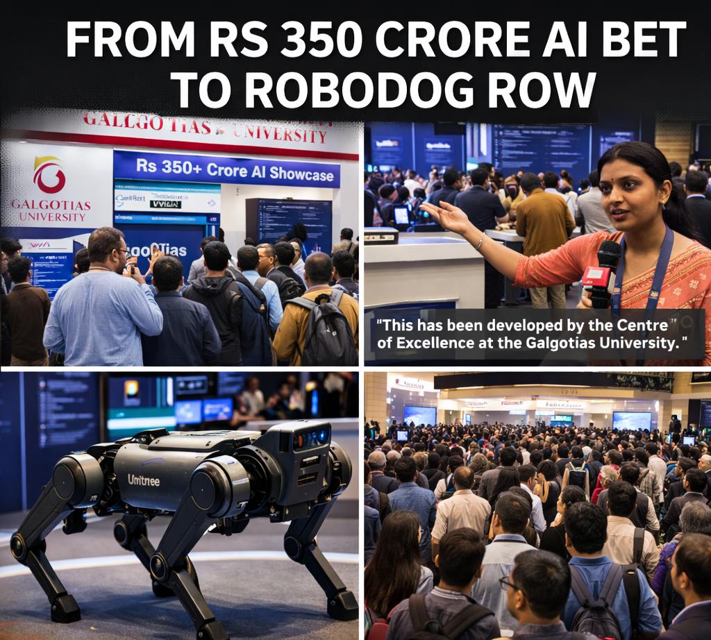 From Rs 350 Crore AI Bet to Robodog Row: Galgotias’ 12-Day AI Crisis