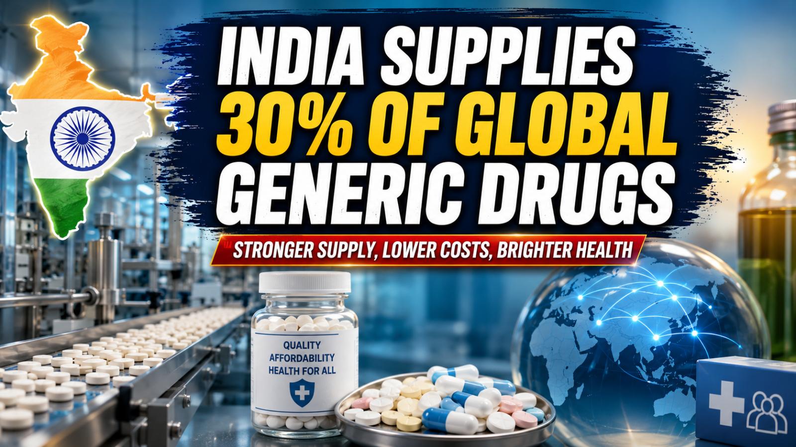 India Supplies 30% Of Global Generics, Government Says