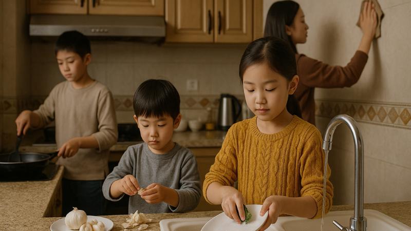 Why Chinese Kids Are Cooking and Cleaning on Their Own