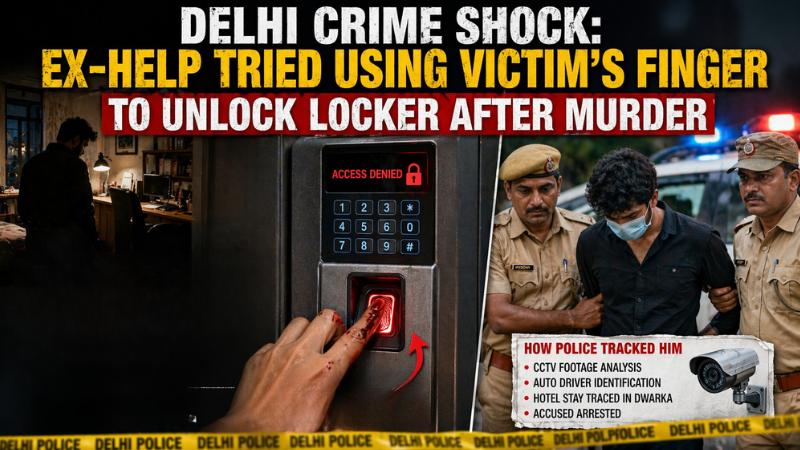 Delhi Murder Case Ex-Help Tried Unlocking Locker Using Victim’s Finger
