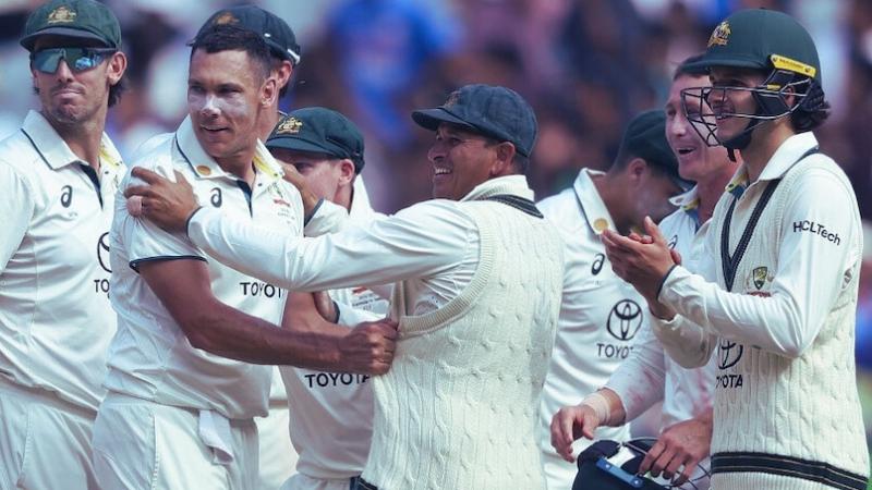 India Bowled Out for 155 on Day 5, Australia Takes 2-1 Lead in 4th Test