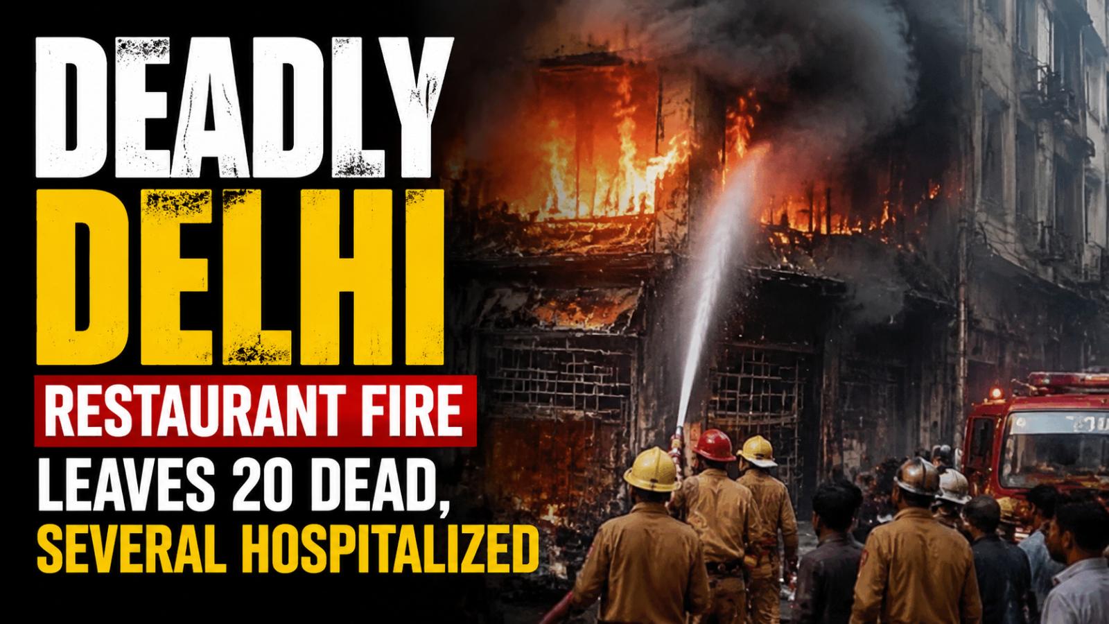 Deadly Delhi Restaurant Fire Leaves 20 Dead, Several Hospitalized