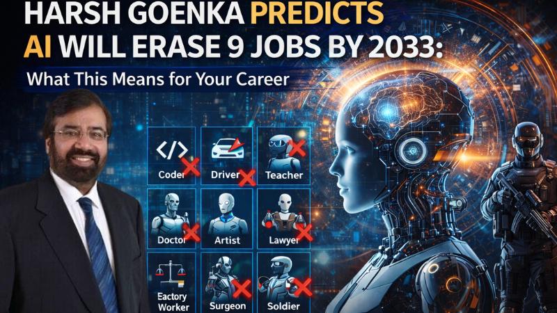 Harsh Goenka Predicts 9 Jobs AI May Erase by 2033: What It Means for Your Future