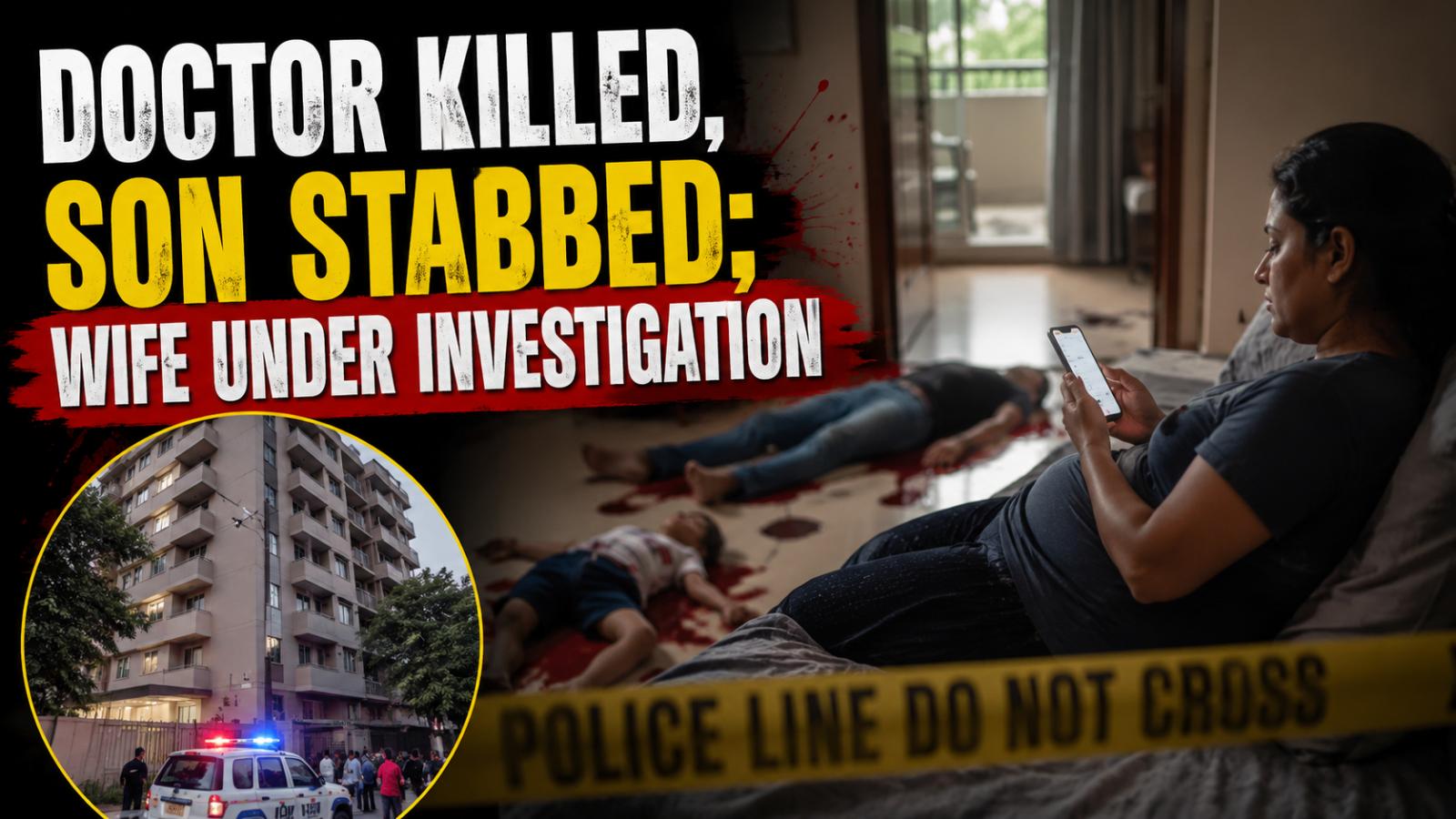 Dharwad Doctor Killed, Son Stabbed; Wife Under Investigation