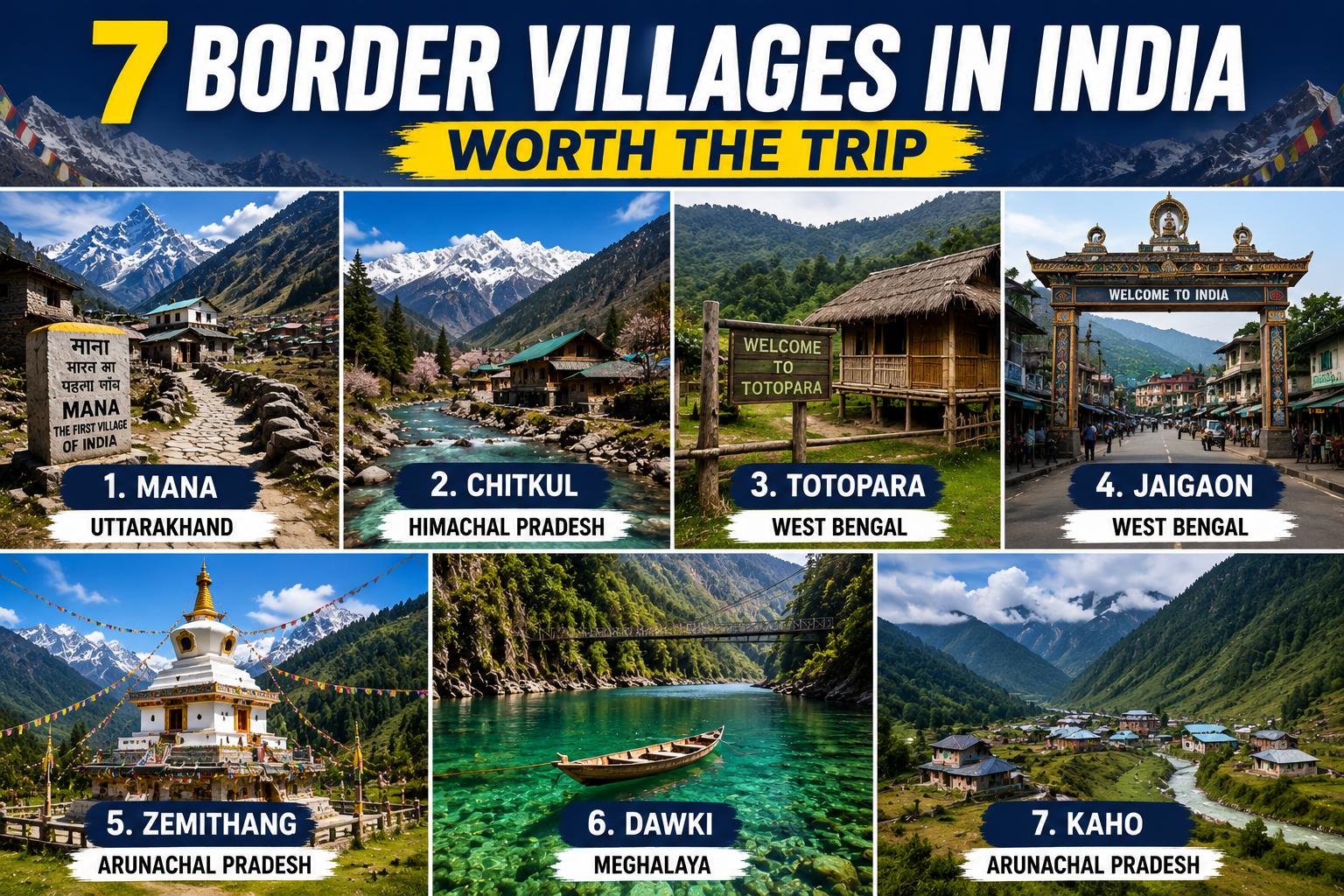 7 Border Villages in India Young Travellers Should Explore