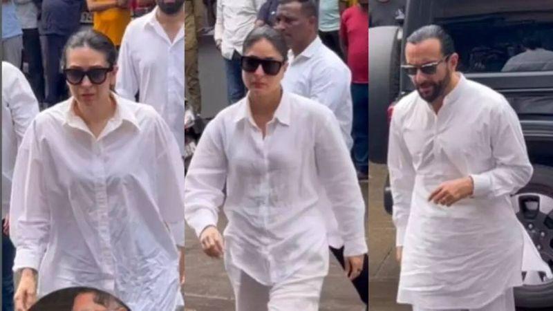 Karisma, Kareena, Saif Attend Sunjay Kapur's Memorial in Delhi