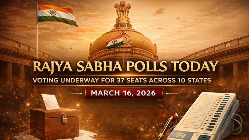 Rajya Sabha Polls Today  Voting Underway for 37 Seats Across 10 States