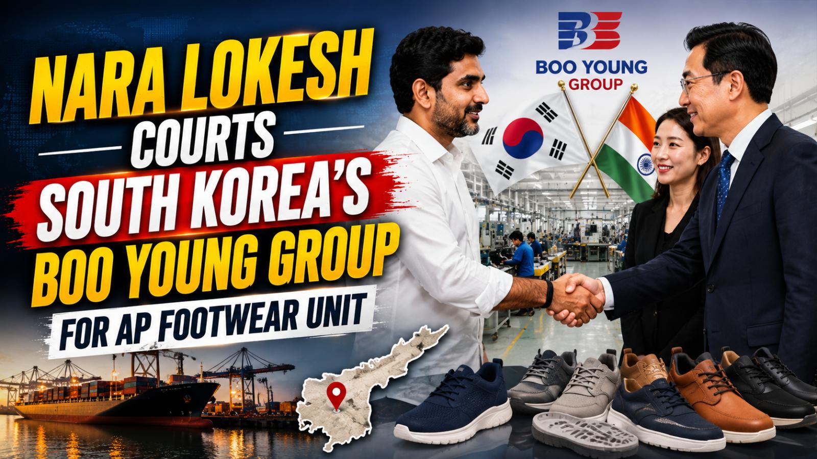 Nara Lokesh pitches Andhra Pradesh footwear hub to Boo Young Group