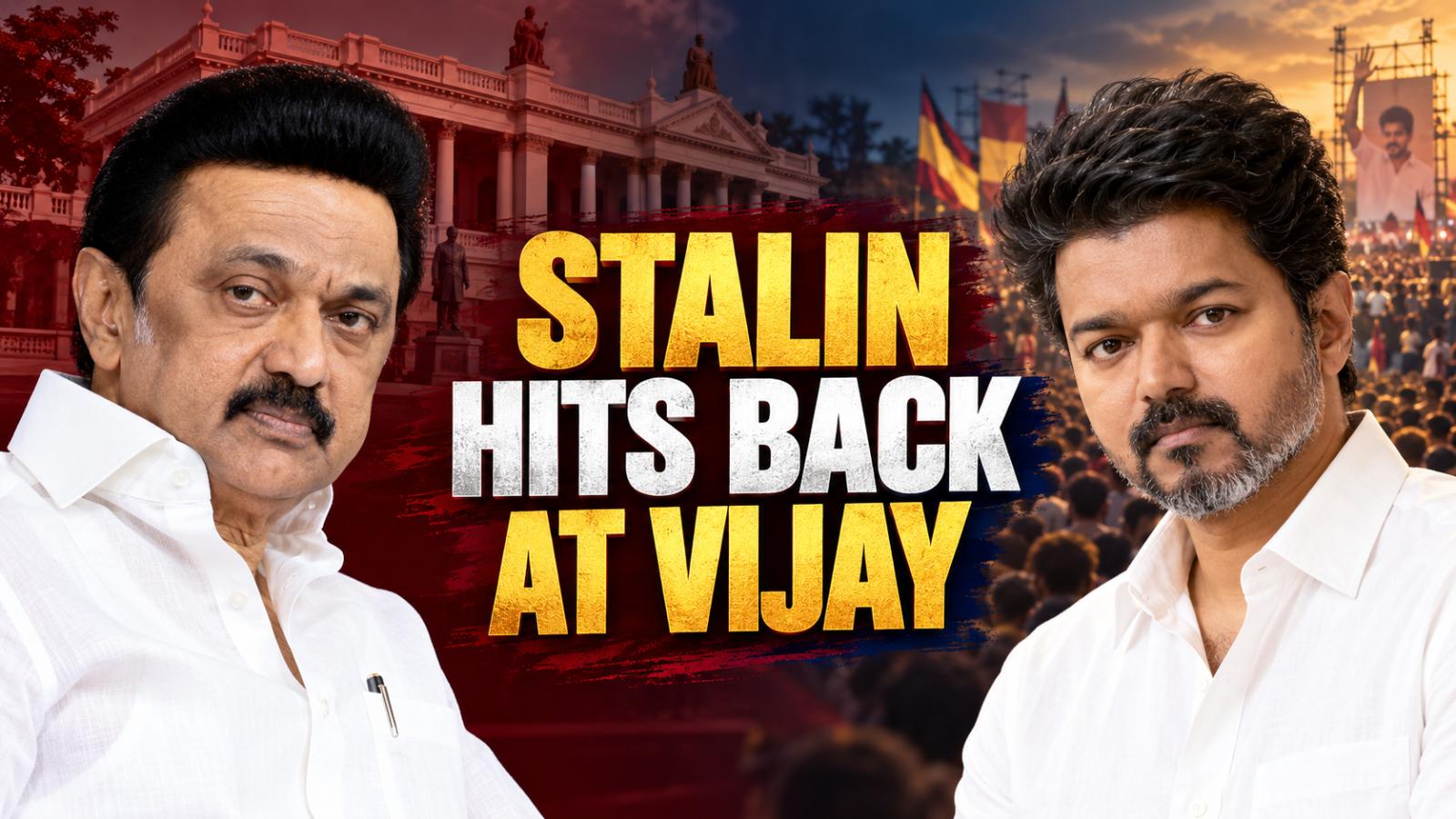 Stalin Hits Back at CM Vijay Over Madurantakam Speech