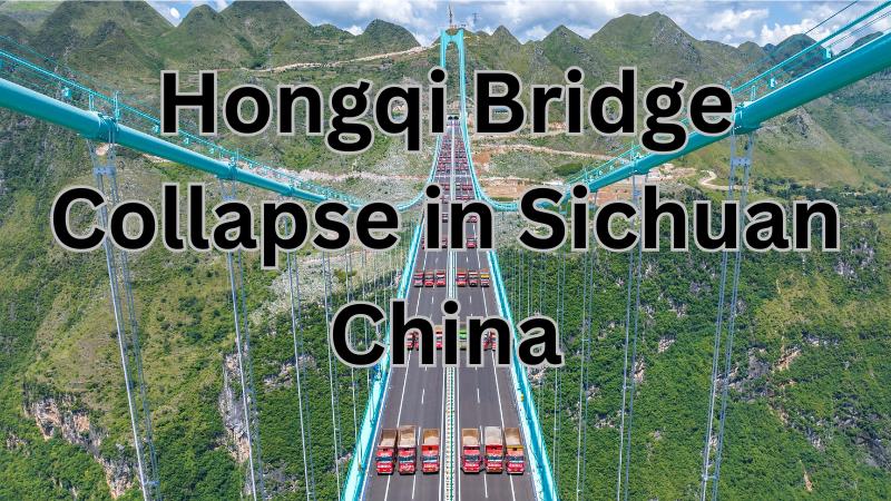 China's Newly Built Hongqi Bridge Collapses in Sichuan, Video of Incident Goes Viral