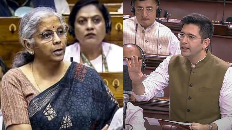 Raghav Chadha Hits Back at Nirmala Sitharaman's Remarks on Taxation in Parliament