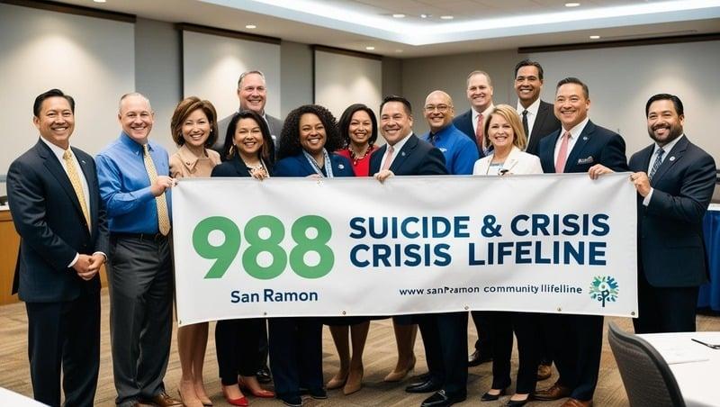 San Ramon Leaders Unite to Promote 988 Crisis Lifeline