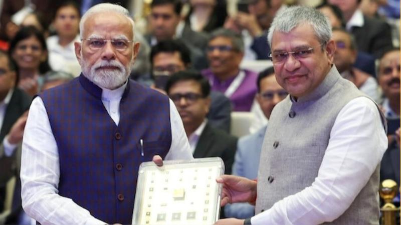 Vikram-32 Bit Chip Presented to PM Modi at Semicon India 2025  A Milestone for India's Semiconductor Future