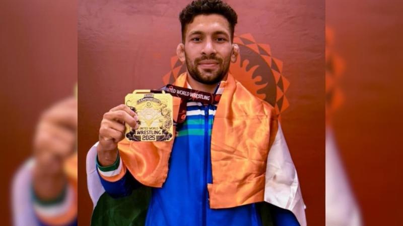 Sumit Wins Silver as India Shines in Greco-Roman Wrestling at Budapest Memorial