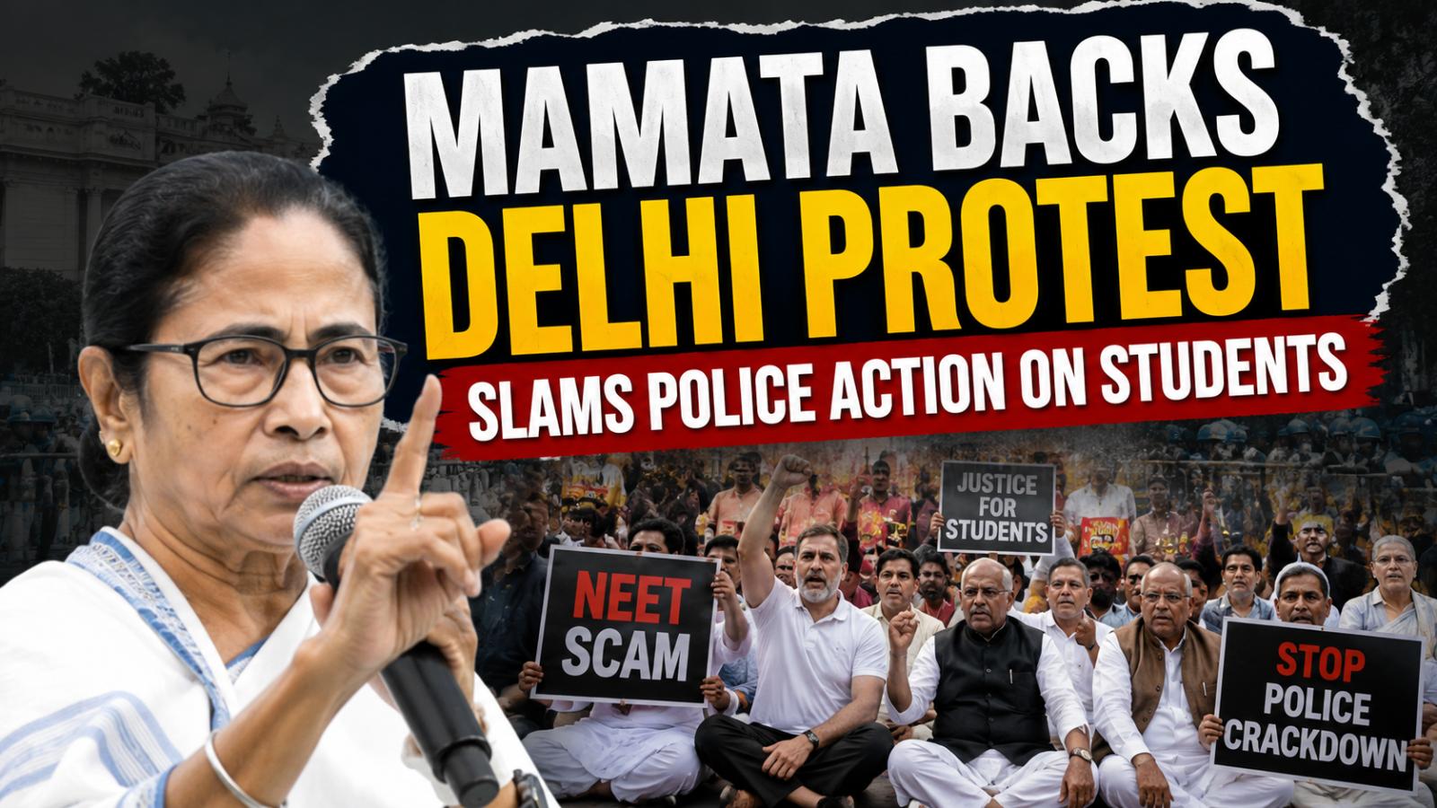 Mamata Backs Delhi NEET Protest, Slams Police Action