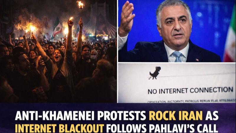 Anti-Khamenei Protests Rock Iran As Internet Blackout Follows Pahlavi’s Call