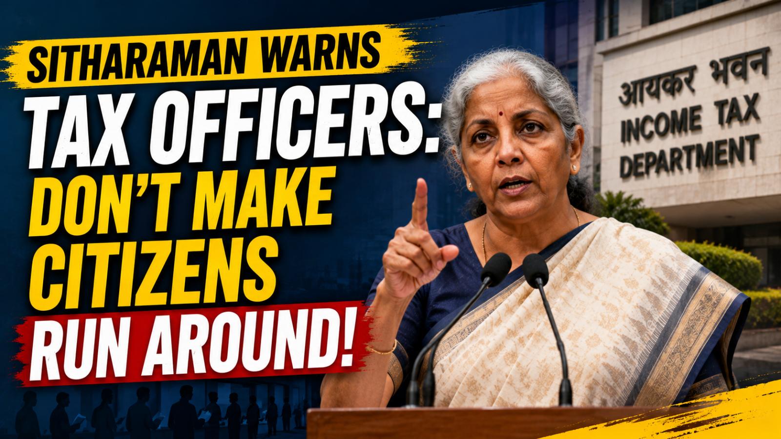 Nirmala Sitharaman Warns Tax Officers Don’t Make Citizens Run Around