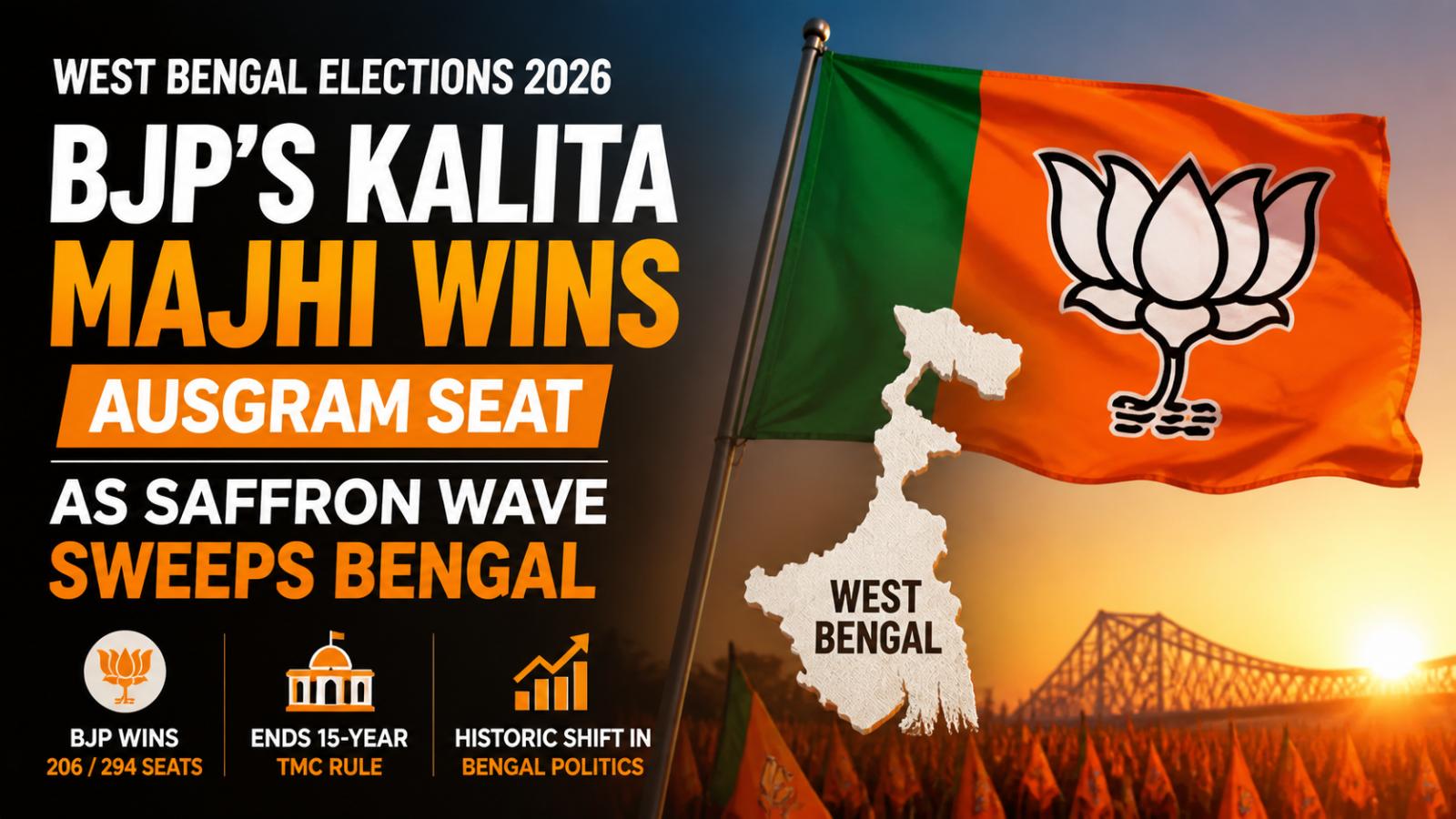 BJP's Kalita Majhi Wins MLA Seat in Ausgram, Reflecting Bengal's Political Shift