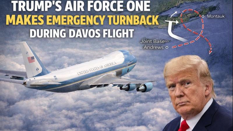 Trump’s Flight to Davos Interrupted by Aircraft Technical Issue