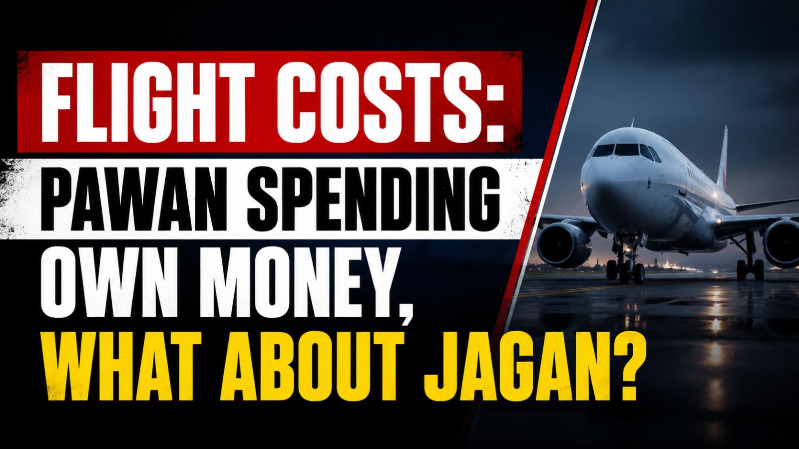 Pawan Kalyan Uses Own Money For Flights, Jagan Spends ₹222 Crore