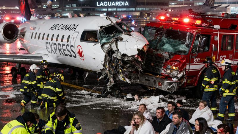 Both Pilots Dead After Plane Collides with Fire Truck at LaGuardia Airport
