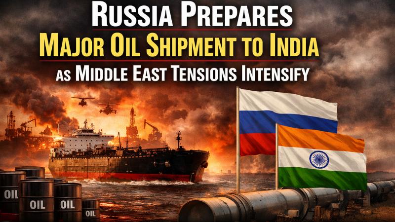Russia to Supply 9.5 Million Barrels of Oil to India as Middle East Tensions Escalate