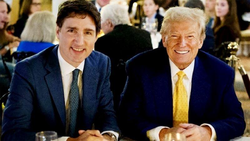 Trump Jokes About Making Canada the 51st State During Dinner with Trudeau
