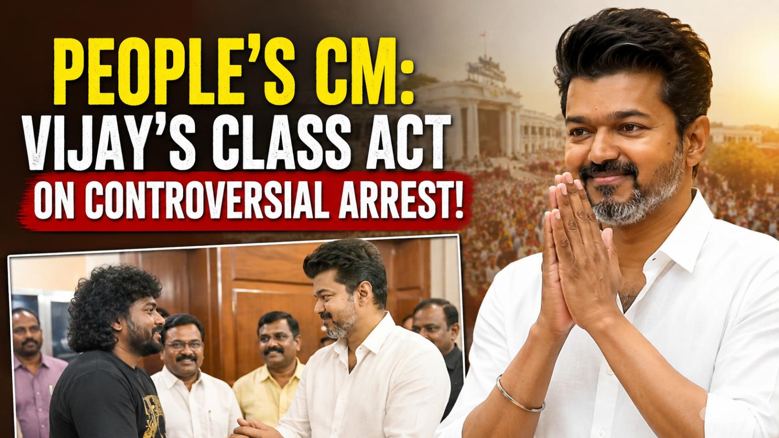 CM Vijay Meets Rapper Arivu After Anti-NEET Protest Detention