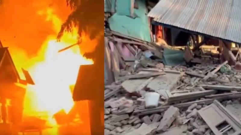 Pahalgam Attack  Homes of LeT Terrorists Destroyed in J&K, PM Modi Vows Stern Action