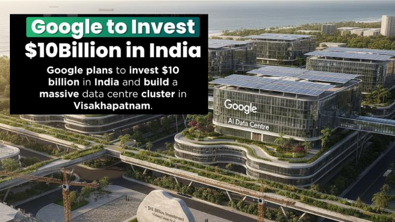 Google to Invest $10B in AI Data Centre Hub in Visakhapatnam