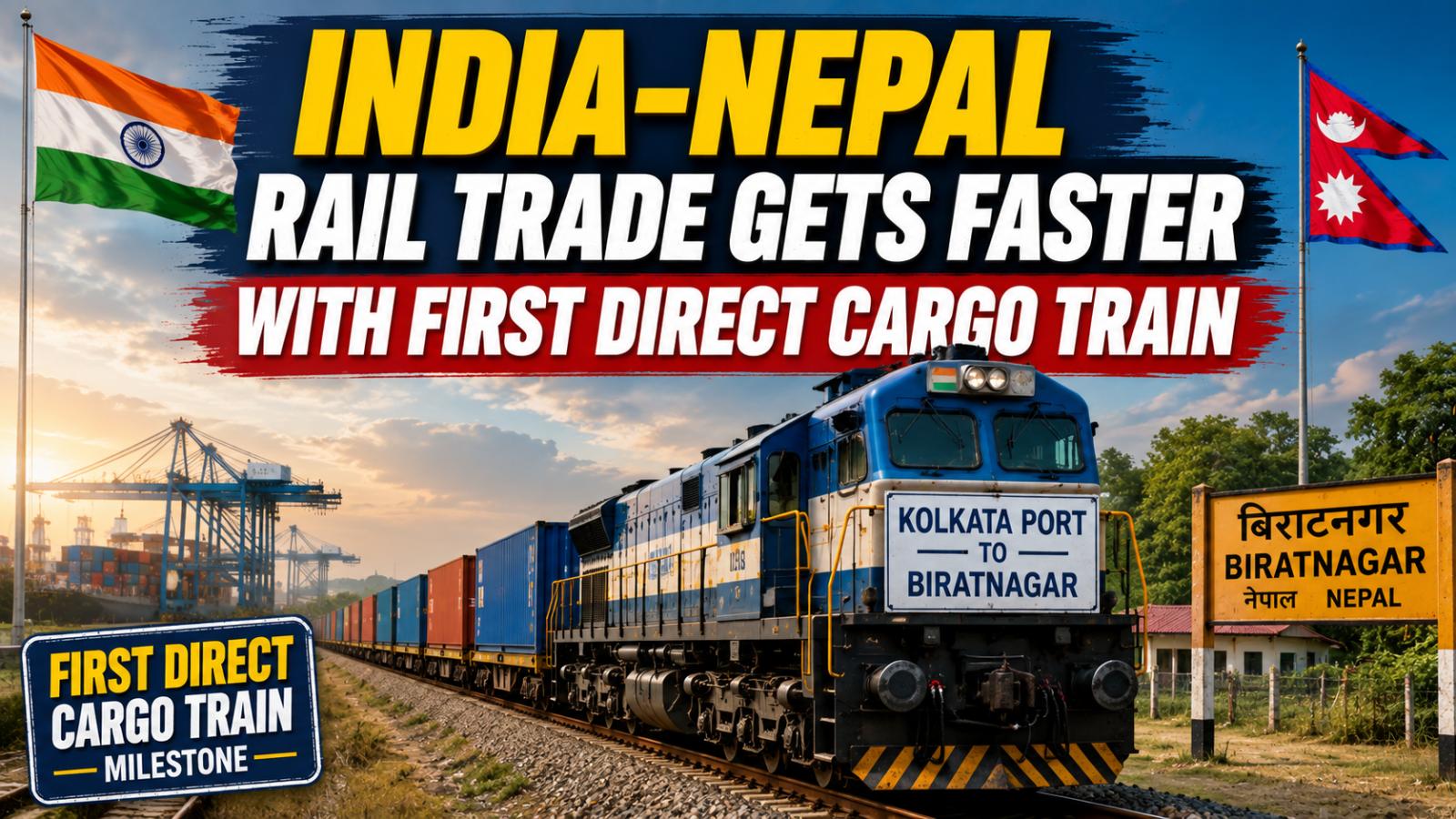 India-Nepal Direct Cargo Train Cuts Trade Time And Costs