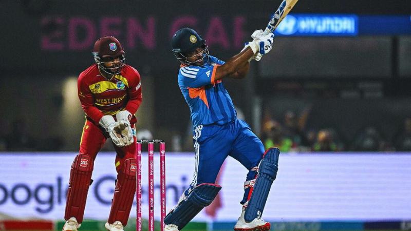 Sanju Samson’s 97 Seals India’s T20 World Cup Semi-Final Spot After West Indies Thriller