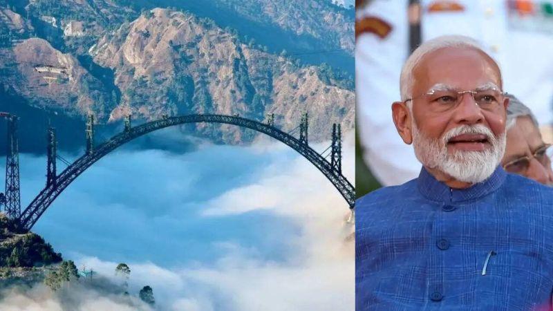 PM Narendra Modi Inaugurates Kashmir’s First Train & Chenab Bridge