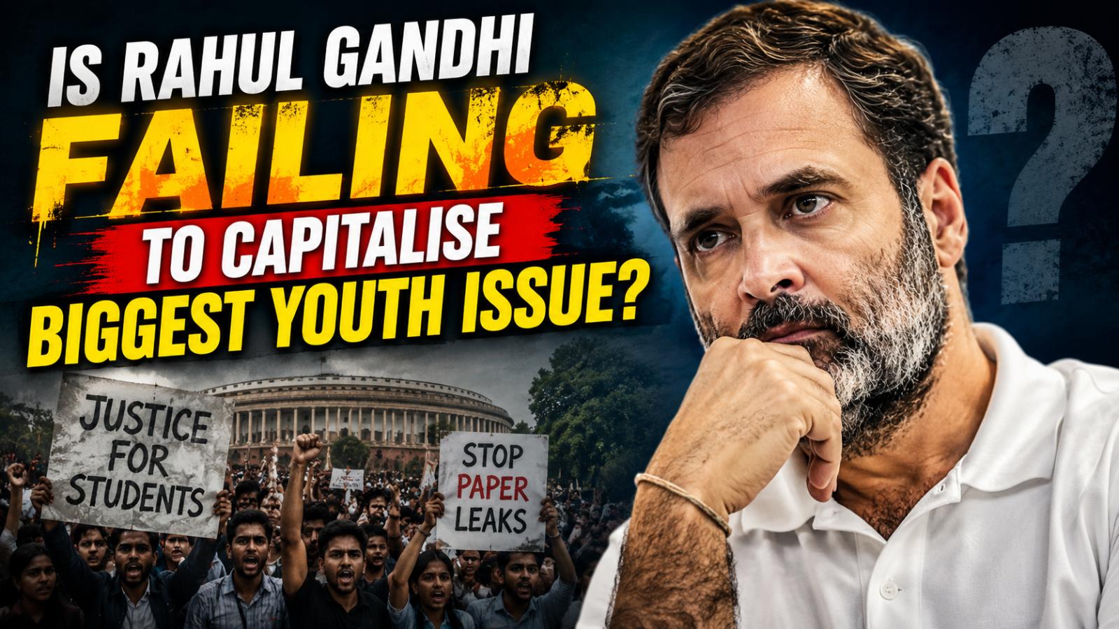 Rahul Gandhi Faces Questions Over Youth Protest Strategy