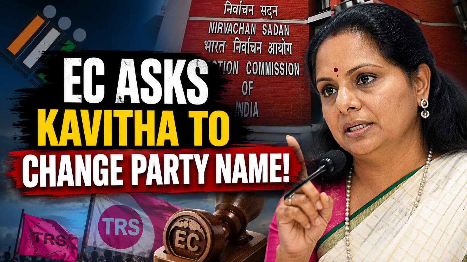 EC asks Kavitha to suggest new names for Telangana Rakshana Sena