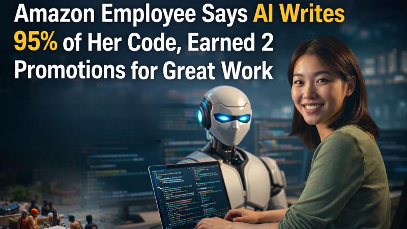 Amazon Employee Says AI Writes 95% of Her Code, Earned 2 Promotions for Great Work