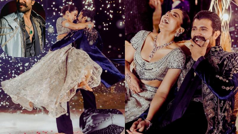 Vijay Deverakonda Lifts Rashmika Mandanna in a Romantic Dance at Their Sangeet