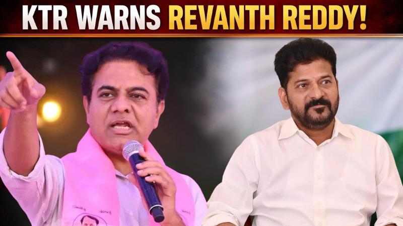 KTR Targets Revanth Reddy with Aggressive Remarks, Stirring Controversy in Telangana Politics