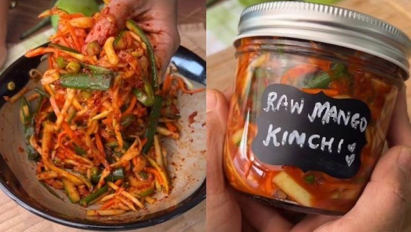 No-Oil Raw Mango Kimchi Recipe for Healthy Gut
