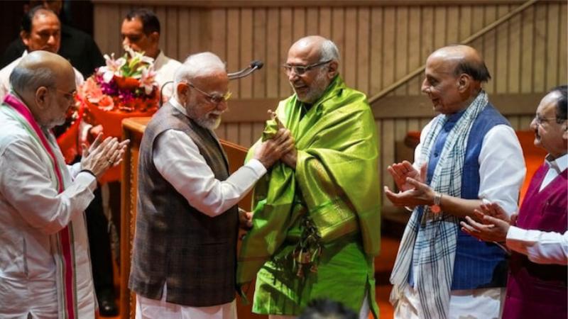 CP Radhakrishnan Elected India’s Vice President With 452 Votes, NDA Scores Big