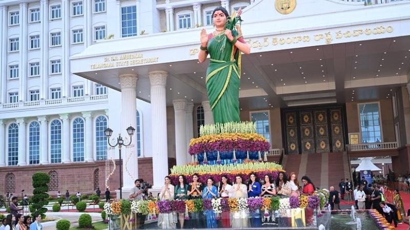 Miss World Contestants Visit Telangana Secretariat