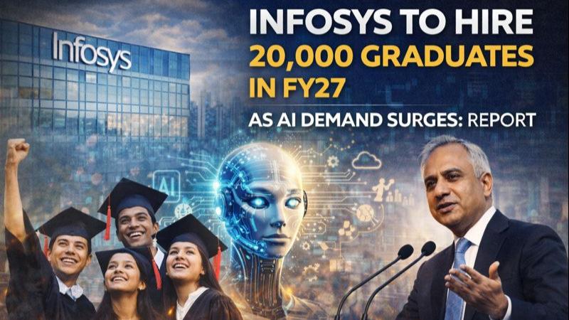 Infosys to Hire 20,000 Graduates in FY27 as AI Demand Surges