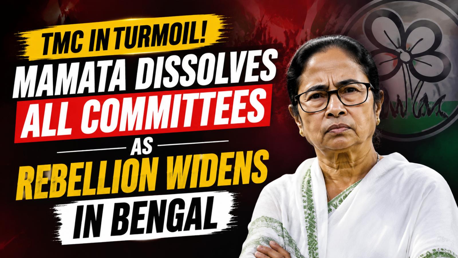 Mamata Banerjee Dissolves TMC Committees Amid Widening Rebellion in Bengal
