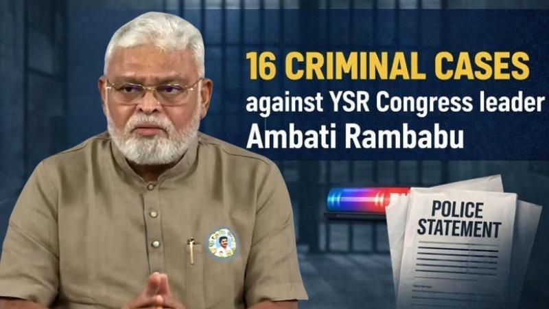 Ambati Rambabu in legal trouble as police confirm 16 criminal cases