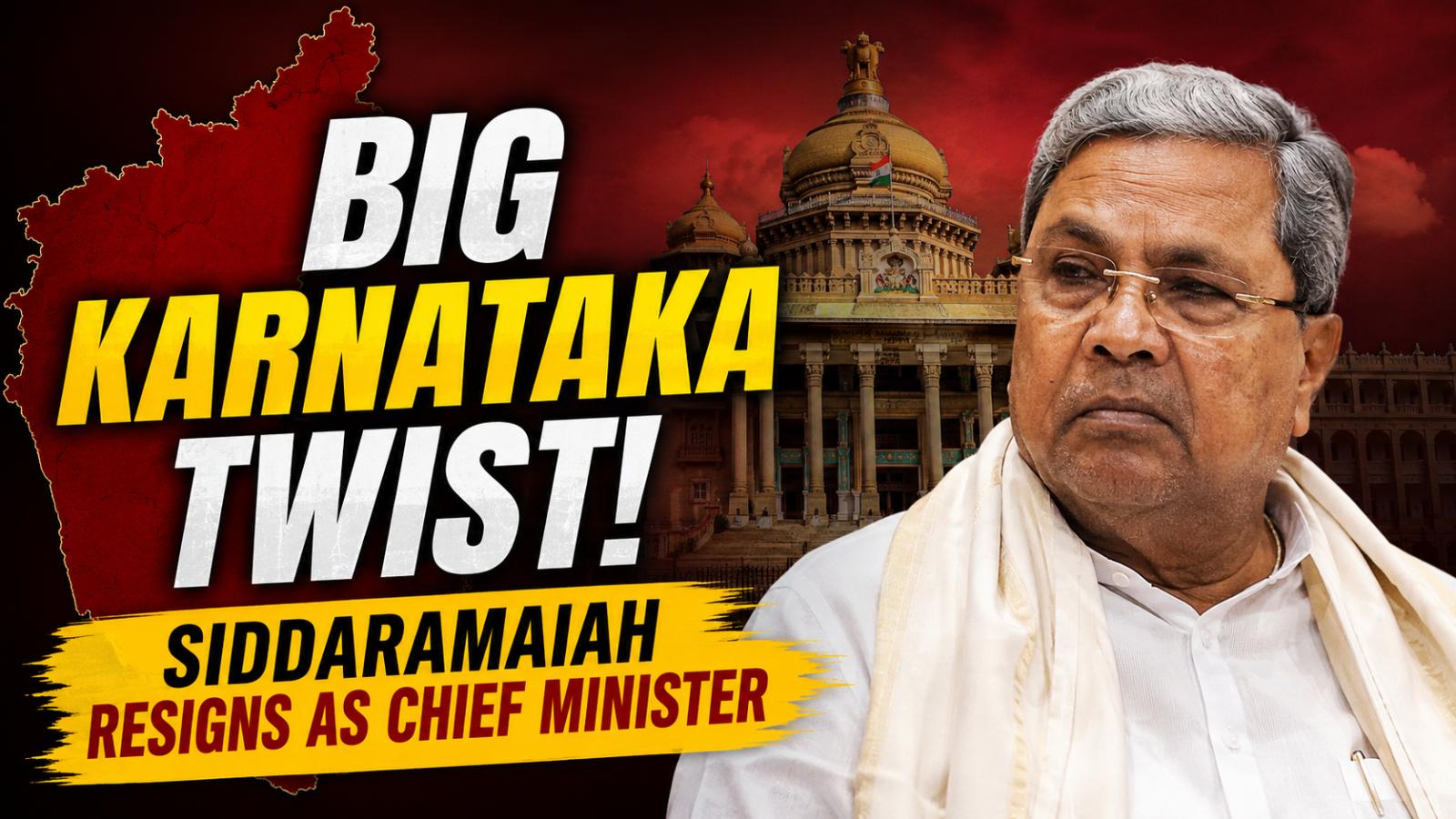Siddaramaiah Resigns As Karnataka CM, Leadership Race Begins