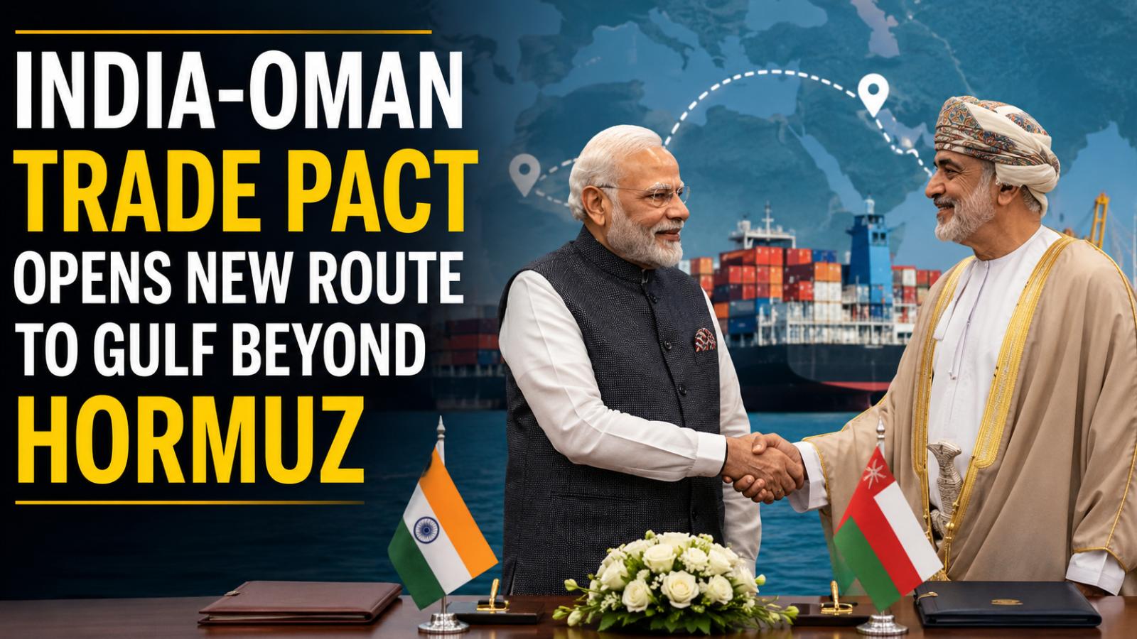 India-Oman trade pact opens new Gulf route beyond Hormuz