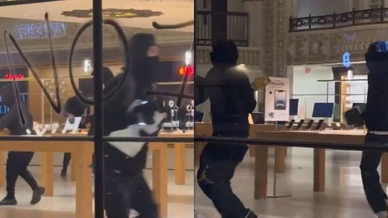 Masked Looters Ransack Apple Store Amid LA Protest Chaos