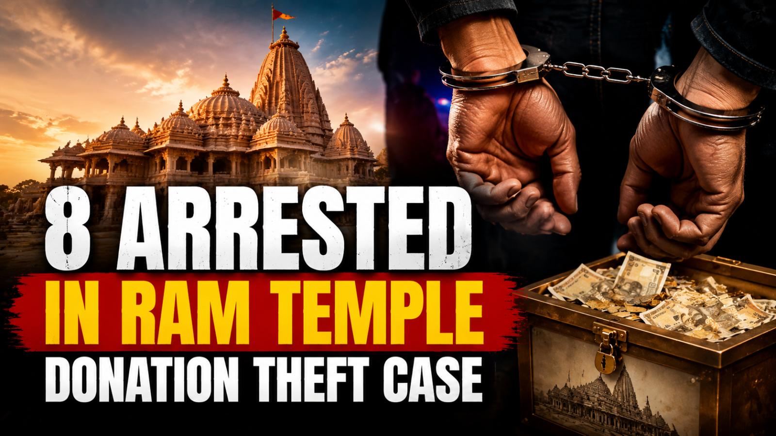 8 arrested in Ram Temple donation embezzlement case in Ayodhya