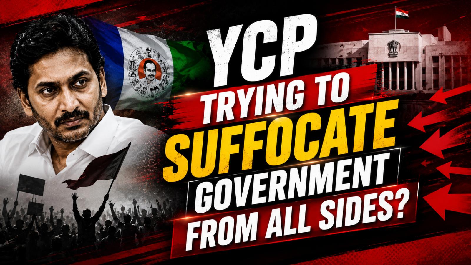 YCP targets Andhra government over a series of controversies